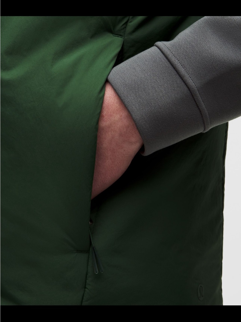 lululemon athletica Men's Quilted Vest in Deep Green - Picture 2 of 7
